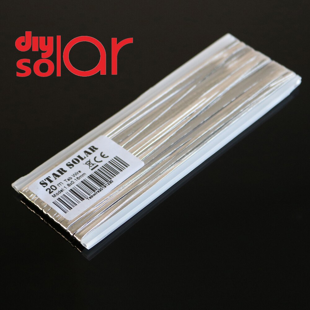 2 20 m DIY Solar Cell Wire Strip Kit Tabbing Wire PV Ribbons Busbar Wire Tape and Bus wire For Solar Panel Solder: Tabwire