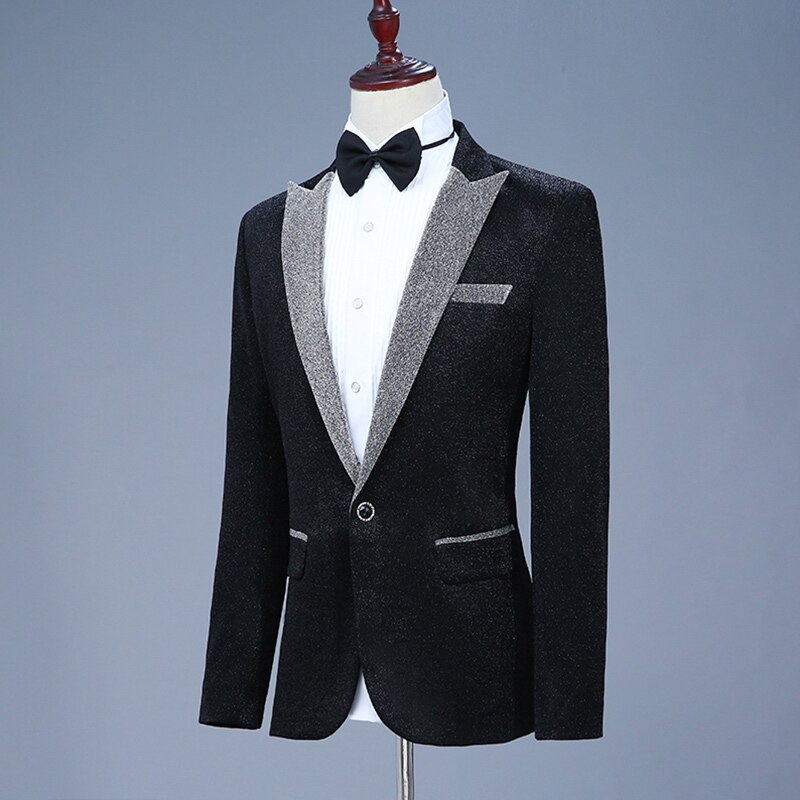 Chaqueta de lentejuelas para hombre, Ropa de baile para Dj, ropa para salir de noche para hombre, ropa de calle para cantante, Bar, bailarines, abrigo para escenario, danza Jazz DNV11502