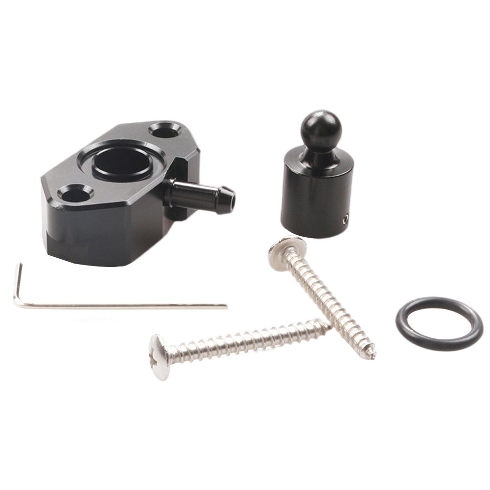 Turbo BOV Vacuum Adapter Boost Tap Metal Turbo Boost Tap Gauge Tap Adapter Vacuum Sensor Car Accessories for Car Engine (Black)