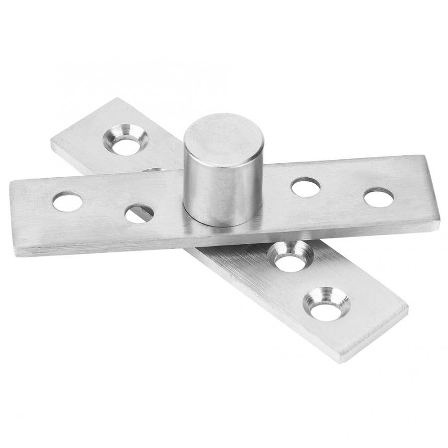 2Pcs 360 Degree Rotary Pivot Hinge 75mm/95mm/100mm Stainless Steel Concealed Rotating Door Hinge: Central Pivot / 95mm