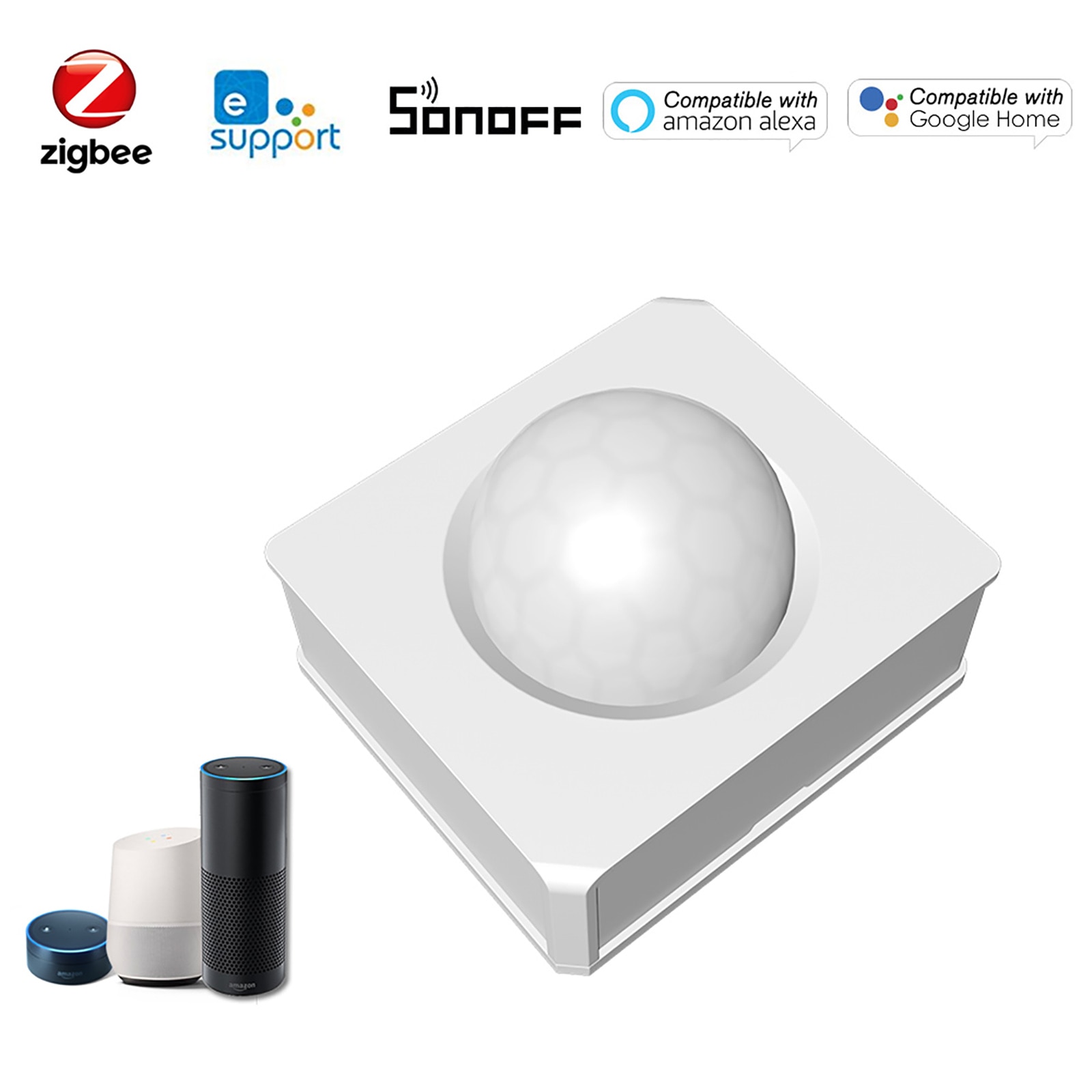 Sonoff-sensor inteligente de segurança para casa com sensor de movimento zigbee