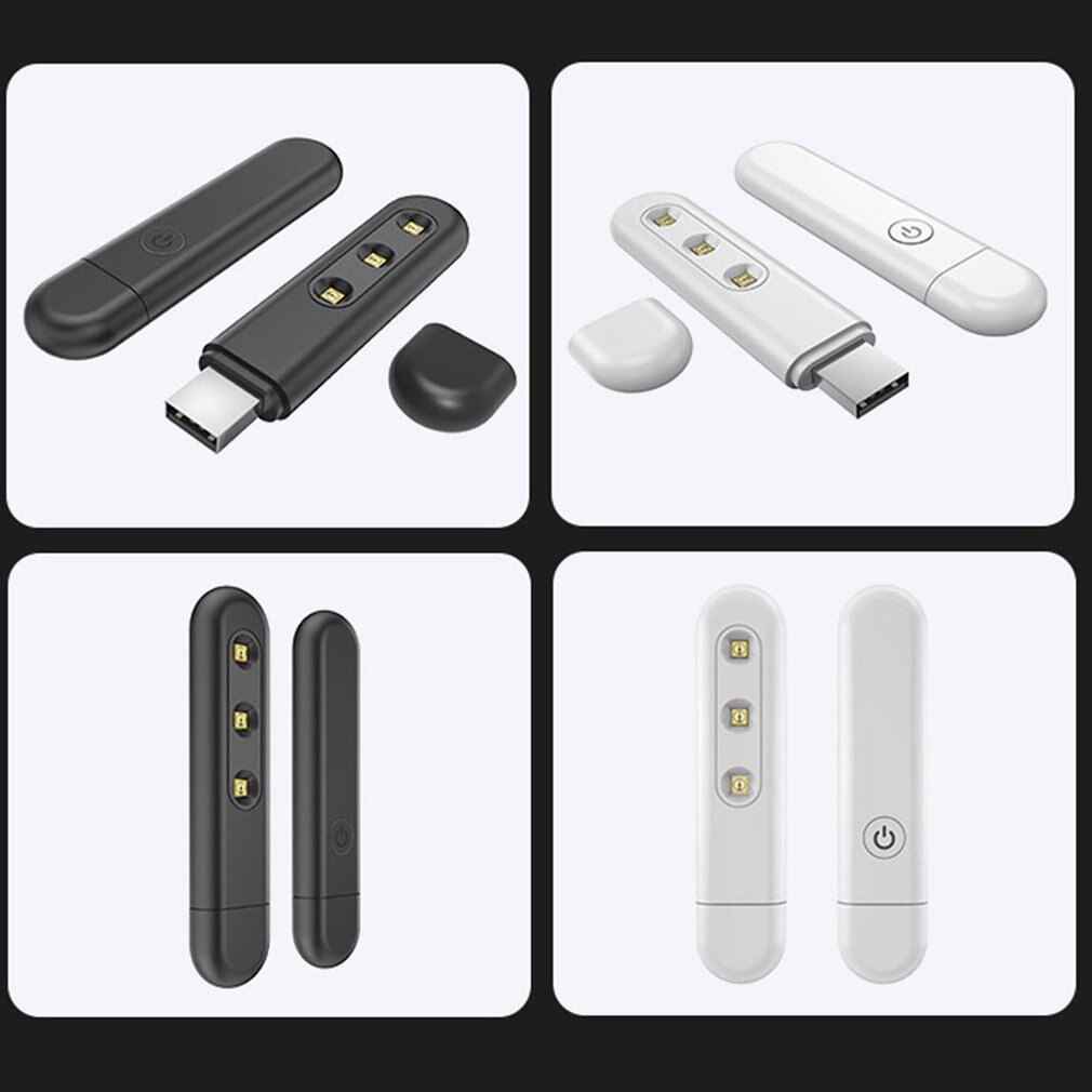 Uvc Kiemdodende Lamp Uv Desinfectie Lamp Desinfectie En Verwijdering Van Mijten Quick Desinfectie Kleine En Licht 1 Pcs