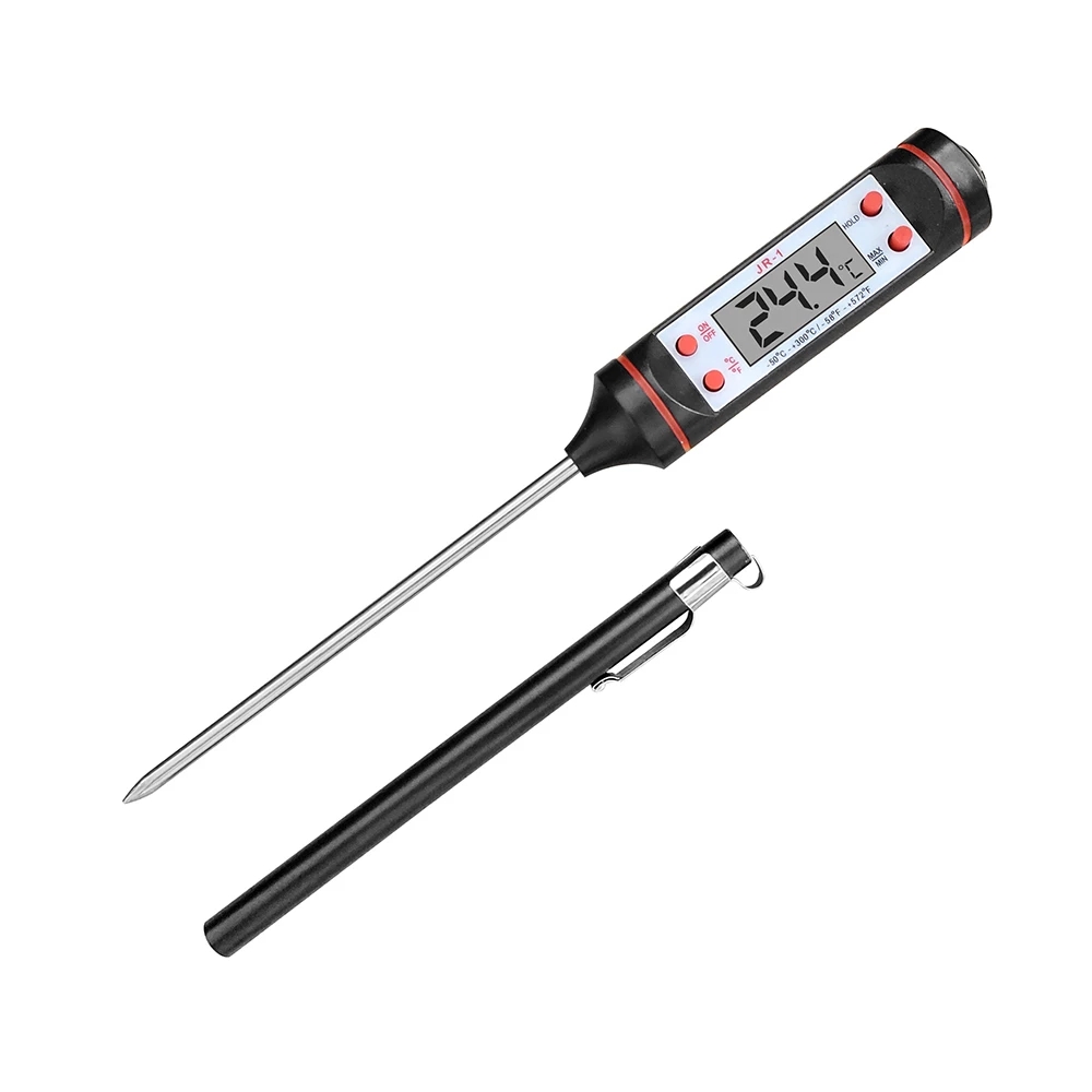 Thermomètre numérique électronique pour aliments, pour gâteaux, bonbons, frites, BBQ, température des aliments, de la viande, avec longue sonde