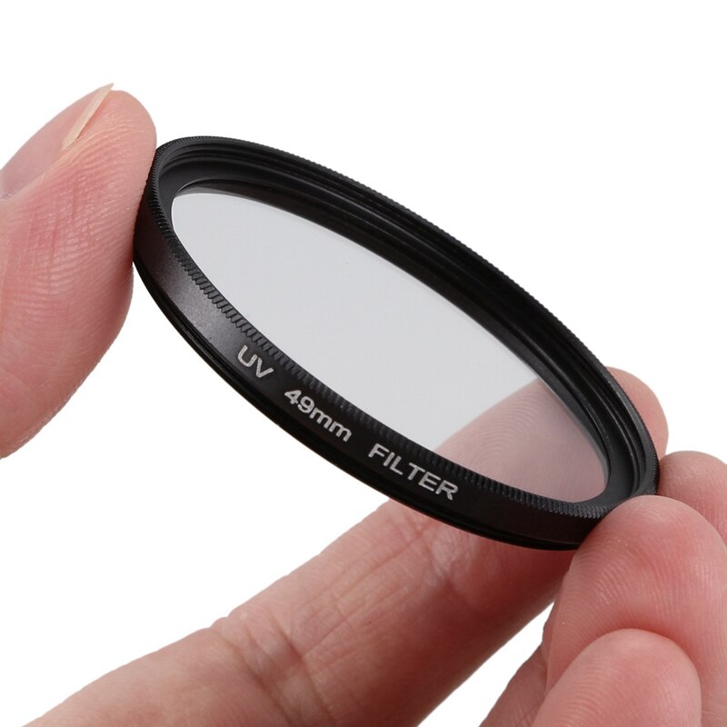 Camera 49mm Multi Coated Protector Ultra-Violet UV Lens Filter & EM5II Quick Release L Plate/Bracket Holder Hand Grip