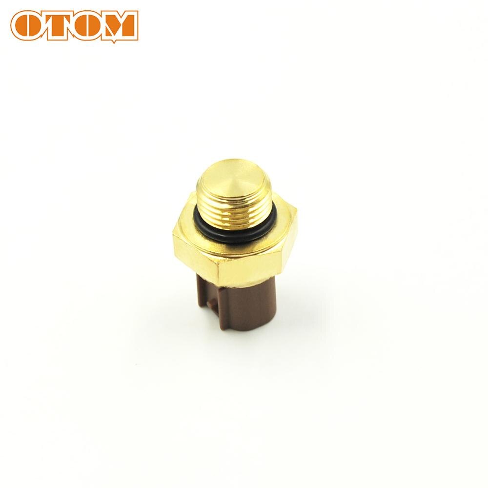 OTOM Motorcycle 1 Piece Copper Radiator Fan Switch Temperature Thermostat Switchs Temp Sensor For KTM HONDA YAMAHA SUZUKI KAWASA