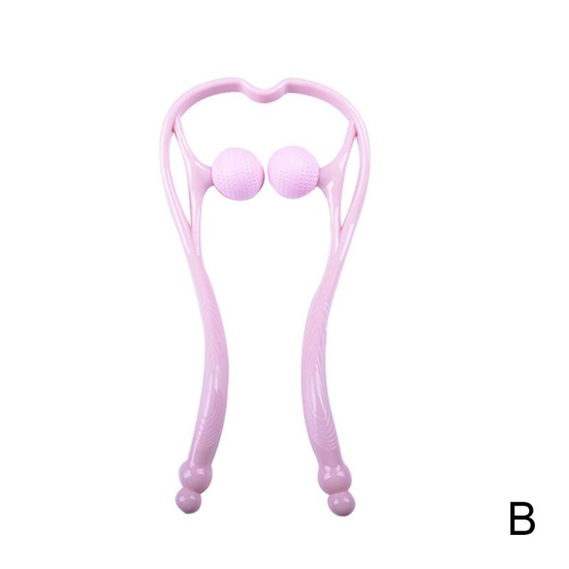 Pressure Point Therapy Neck Massage Tool Pressure Relieve Shoulder Massage Hand Dual Manual Roller Point Trigger Self Massa E8G8: B