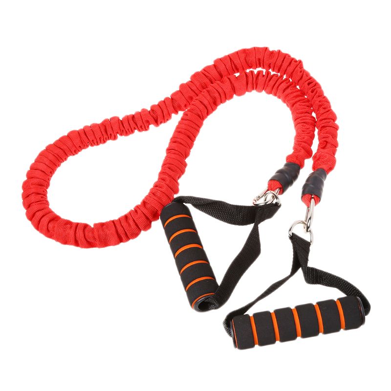 D-ring Lente Pull Touw Kabel Bar Elastische String Foam Handvat Fitnessapparatuur Q84C