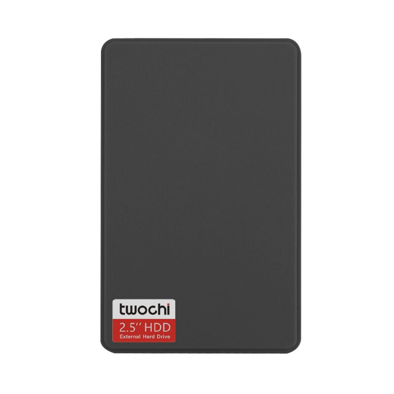 TWOCHI A1 5 Color Original 2.5'' USB3.0 External Hard Drive 60GB Storage Portable HDD Disk Plug and Play On: Black