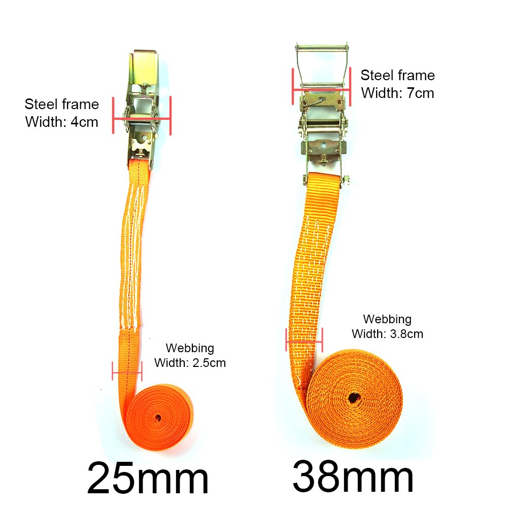 Adjustable Cargo Lashing Tool Polyester Tensioning Belt With Ratchet Transport Bundling Portable Heavy Duty Tie Down