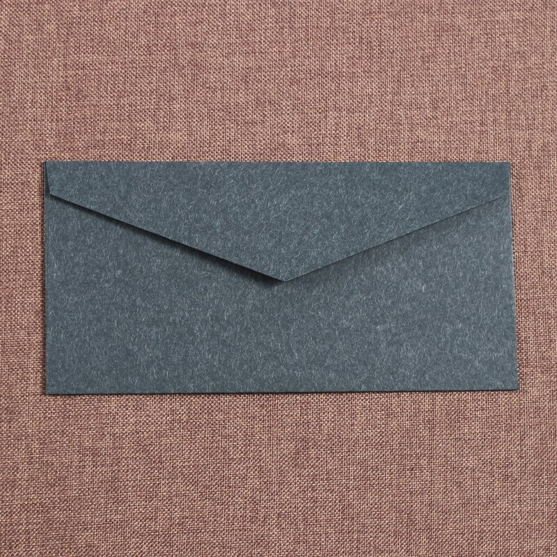 10 stks/partij Vintage Kraftpapier Envelop Brief Rood Zwart Europese Stijl Envelop voor Visitekaartje Uitnodiging Zwarte Envelop: Carbon-black