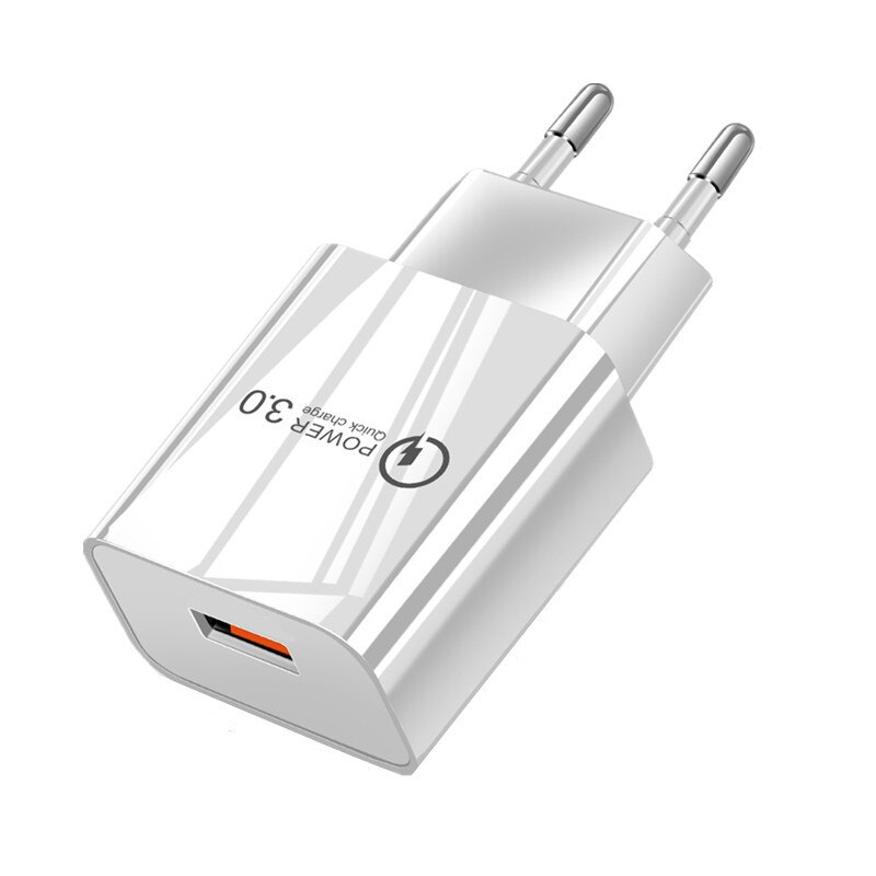 Dla Xiaomi POCO ładowarka Mi 11 Lite 5G 18W QC 3.0 USB szybka ładowarka dla Redmi uwaga 11 9 8 7 Pro Redmi 10 9A 6A typ C mikro kabel: White EU Charger