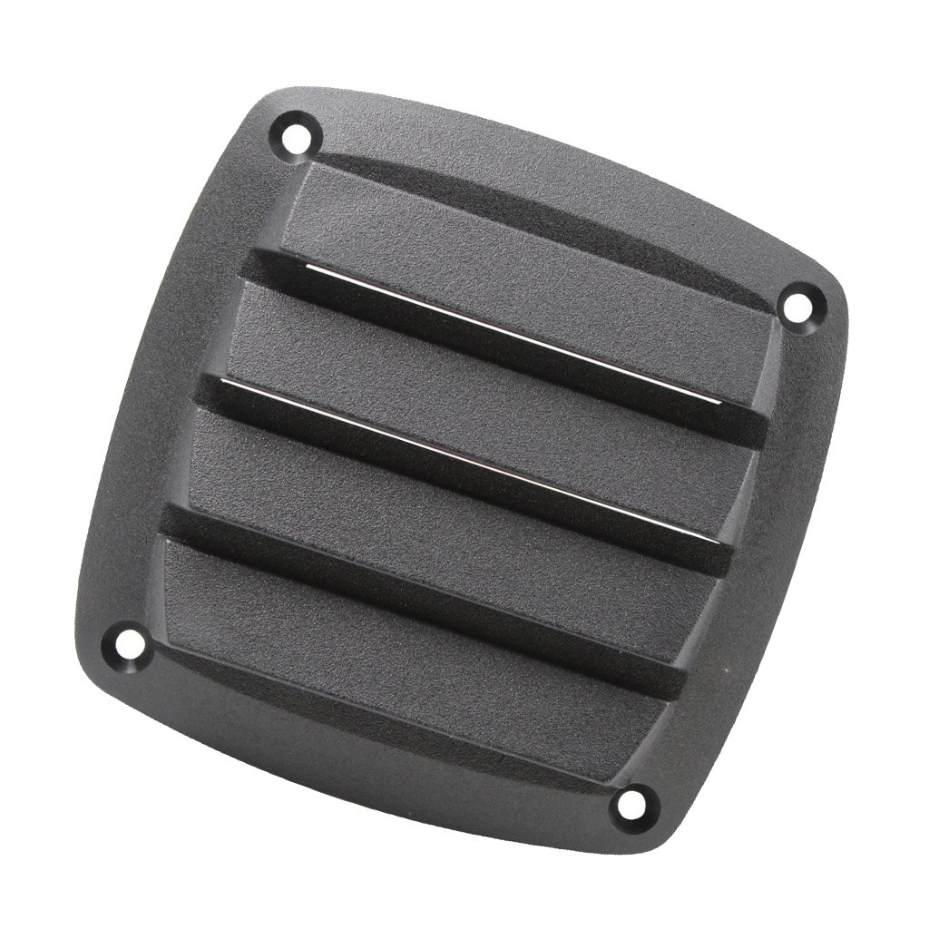 4" Black Plastic Louvered Vents Boat Marine Yacht Vent Grill Cover