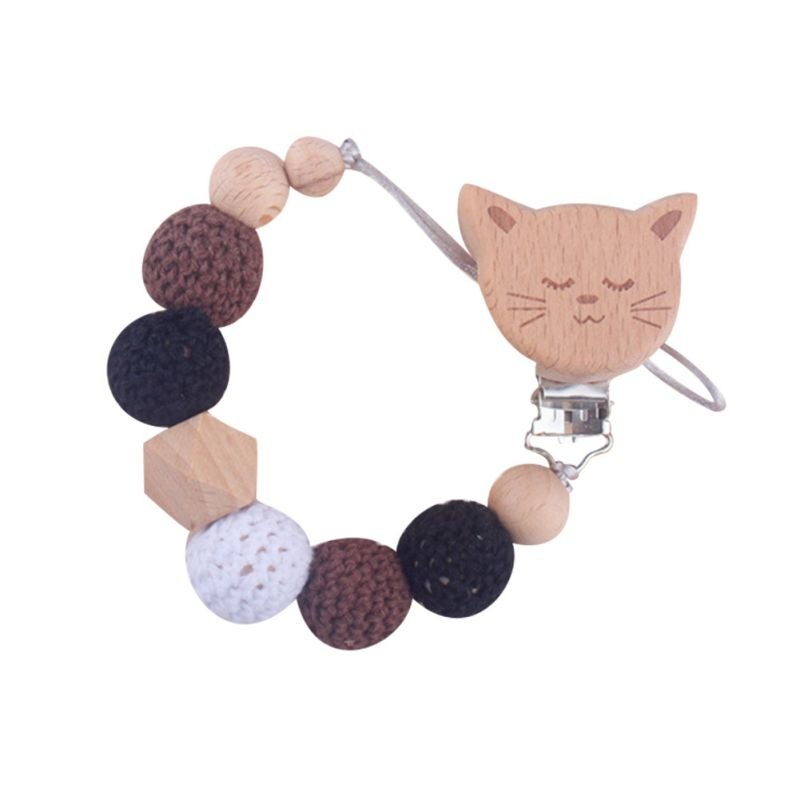 Baby Bijtring Armband Molaire Stok Niet Giftig Silicone Bite Stok Leuke Patroon Animal Speelgoed Bijtring: D
