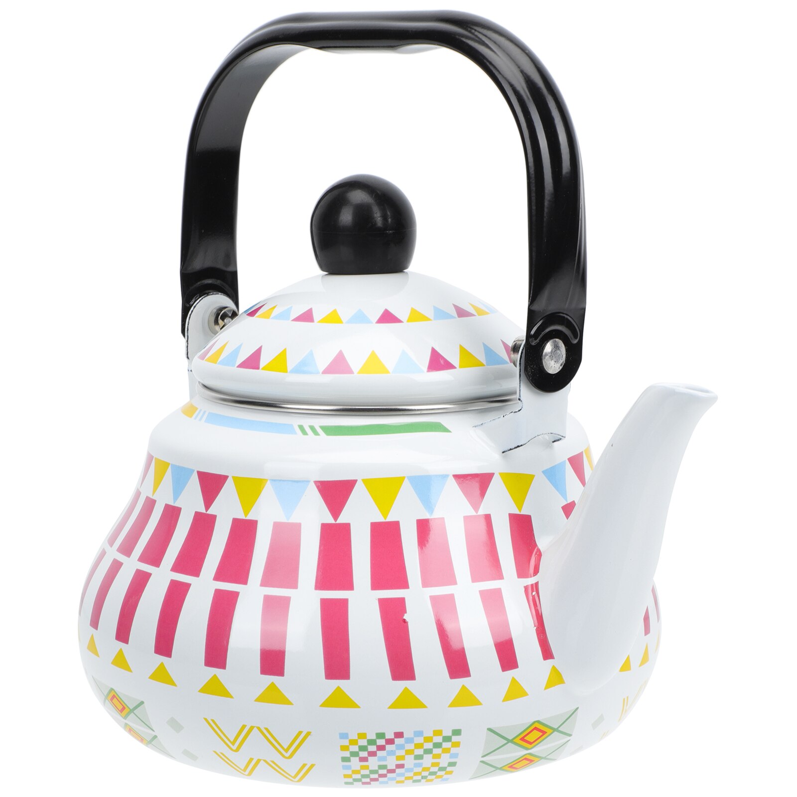 Kettle Water Boiling Kettle Enamel Kettle Teapot Enamel Teakettle for Kitchen Restaurant: White