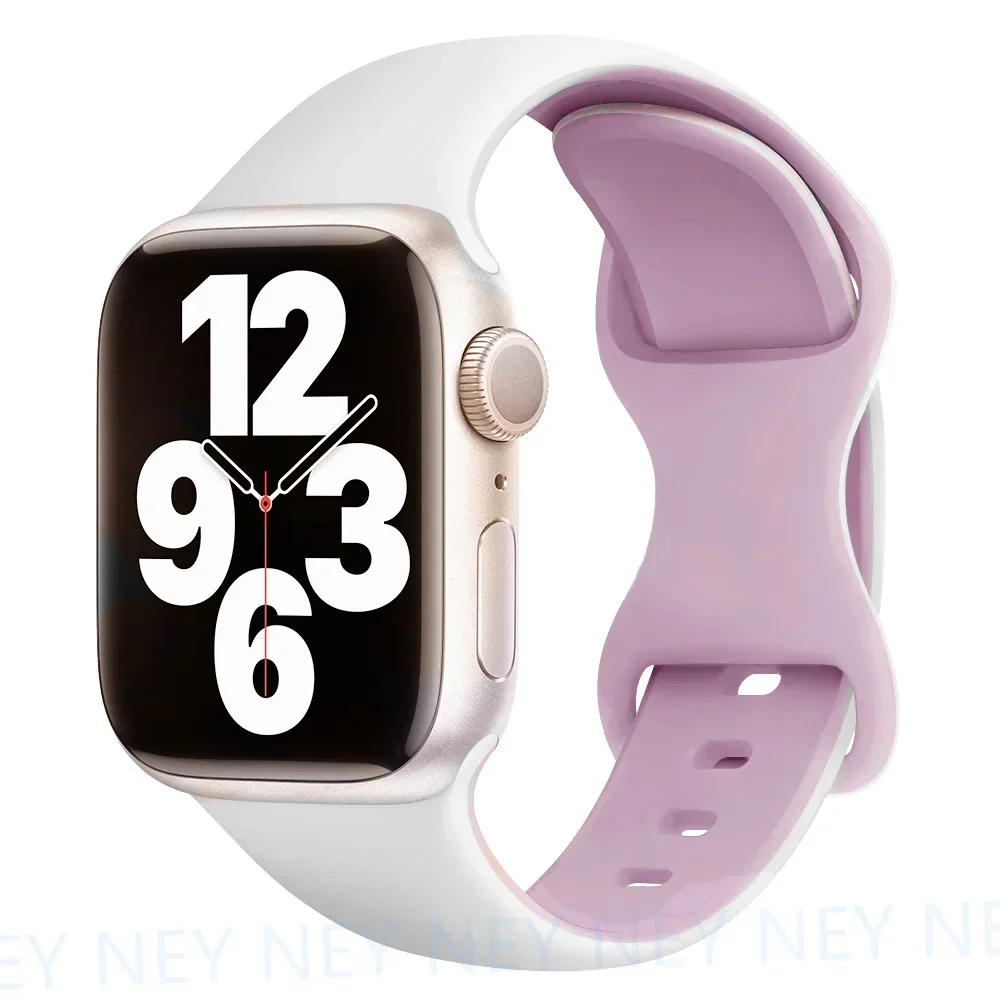 Silikonarmband för apple watch-band 44mm , 40mm ultra , 2 49mm 41mm, 45mm sportarmband, iwatch-serien 10 , 9 8/7 6 se, 5 , 4 42mm 46mm