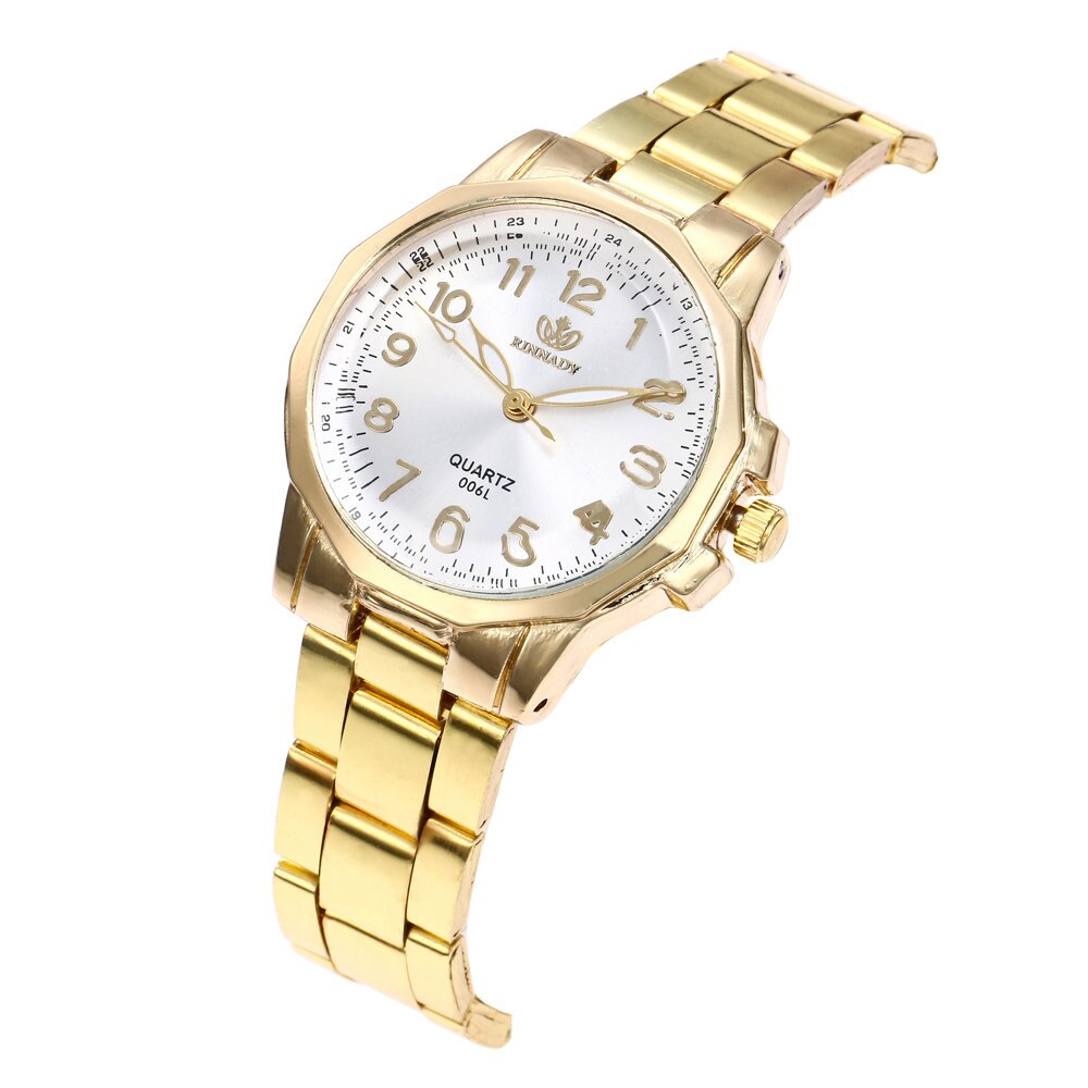 Casual Women Stainless Steel Band Analog Quartz Round Wrist Watch Watches Relogio Feminino Saat