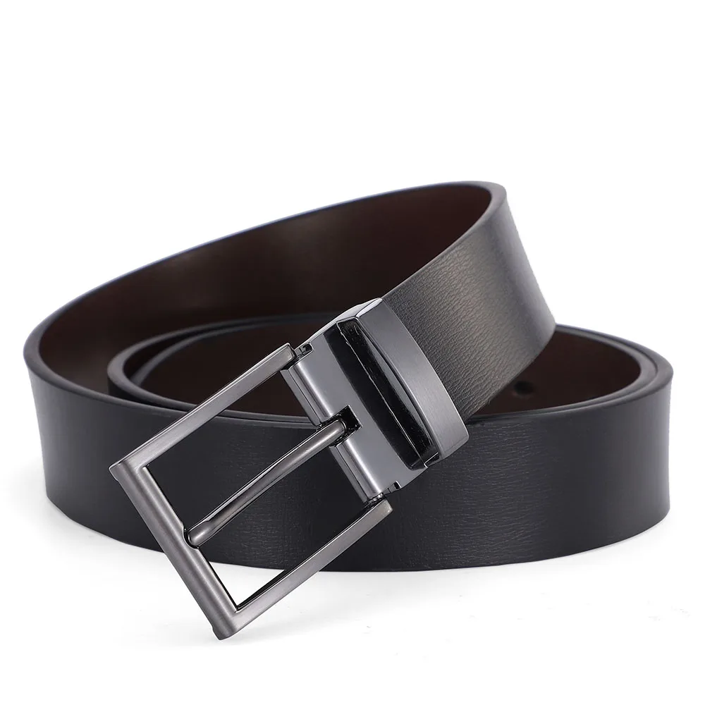 Cinturón con hebilla de piel de vaca para hombre, cinturones de vaquero de cintura de cuero genuino, accesorios de , 120, 130 y 140cm,