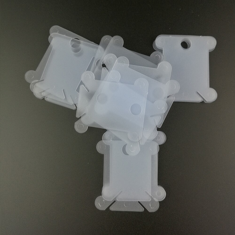 20pcs Plastic Sewing Sewing Tool Winding Plate Board Thread Bobbin Holder Floss Storage Coiling Spool Embroidery Craft Kit