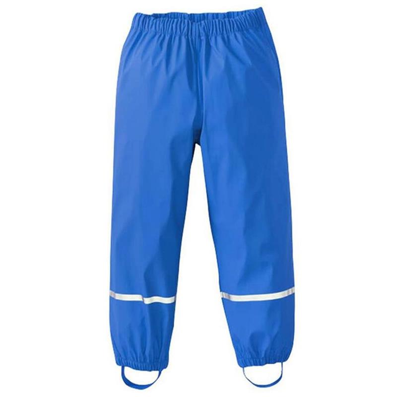 freundlicher Regen Schlauch Wind-und Wasserdichte Regen Hosen Atmungsaktive Schlamm Hosen für Mädchen Jungen draussen-Schlauch unisex: Blau / 98-104 cm