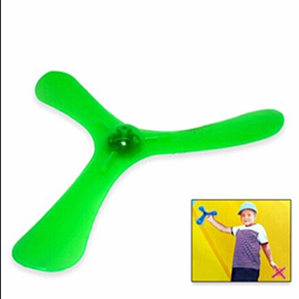 LED Luminous Flash Light-up Flying Toy Boomerangs Saucer Disk Kids Outdoor Toys Random Color