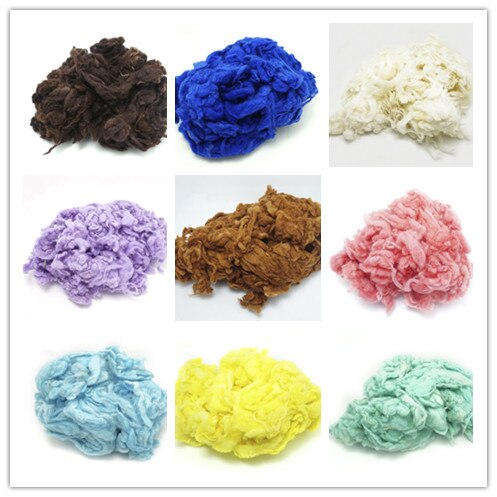 Coils van wolvilt Gekaard Schapenwol, Roving, Fiber, Naaldvilten, Spinning 50 g/bags DIY Baize poke poke fun