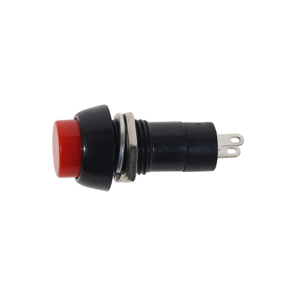 Interrupteur à bouton-poussoir autobloquant en plastique, 12mm, bouton-poussoir, 3a, 250V AC, 2 broches, PBS-11A PBS-11B: Rouge / Latching