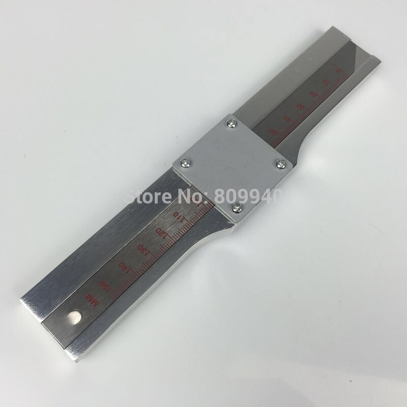 High precision 0-150mm portable practical fine tire tread depth gauge measuring ruler with magnifying glass Fetal instrument