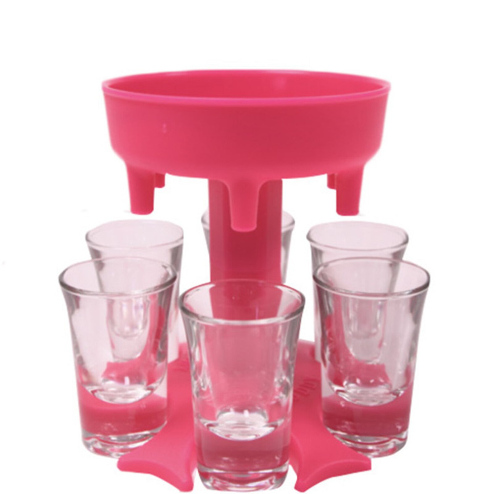 6 Shot Glass Dispenser Holder, Carrier Caddy Liquor Dispenser for Cocktail Party Bar Drinking Games