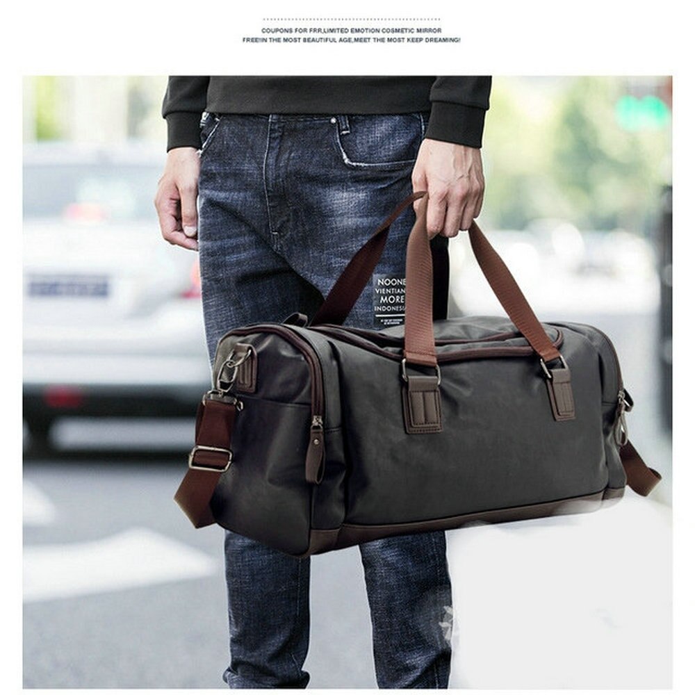 Heren fitnesstas vrijetijdsreistas tiara pu leer grote capaciteit schouder diagonaal reistas heren  b46-10