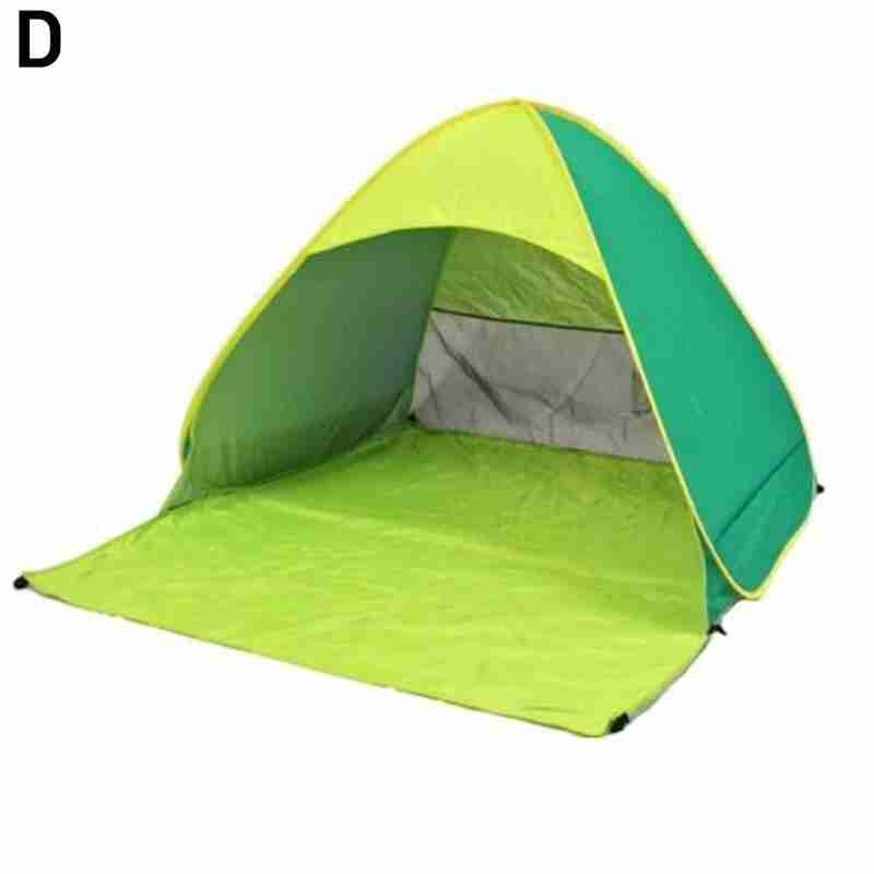Automatisches 2-3- personen-campingzelt, wasserdicht, 6 -teilig, tragbar, mit bodentasche und heringen (te  f8 q 4): D