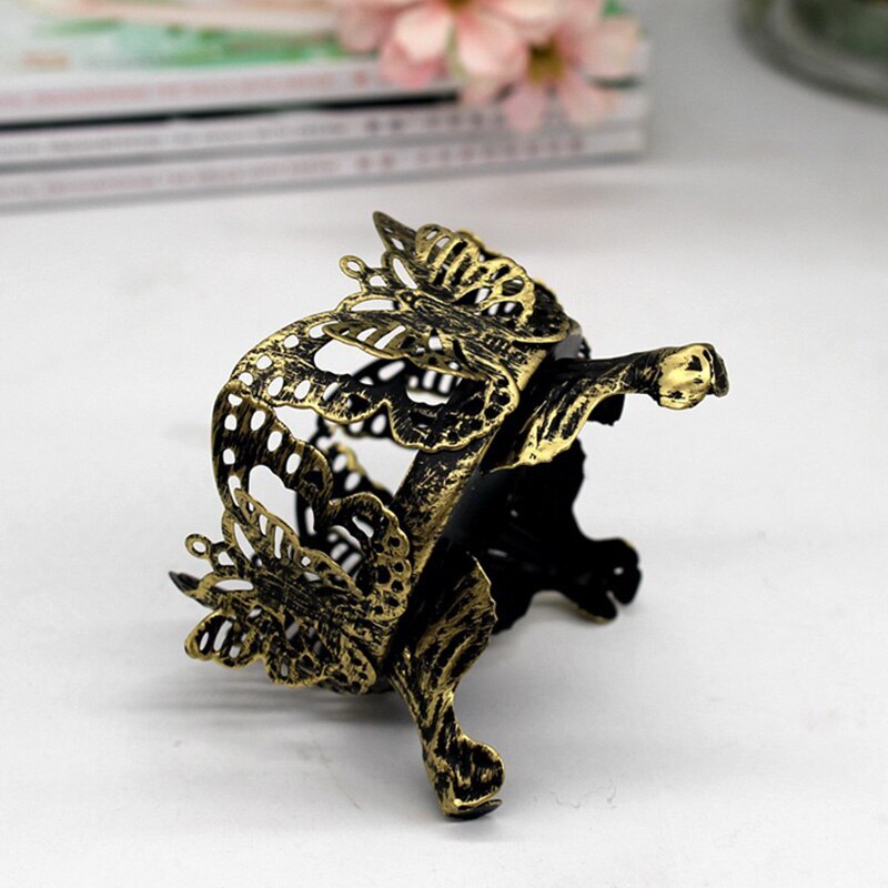 Portavelas con forma de taza, soporte de candelabro Vintage hueco para decoración del hogar, boda, adorno de mesa, Candelabros