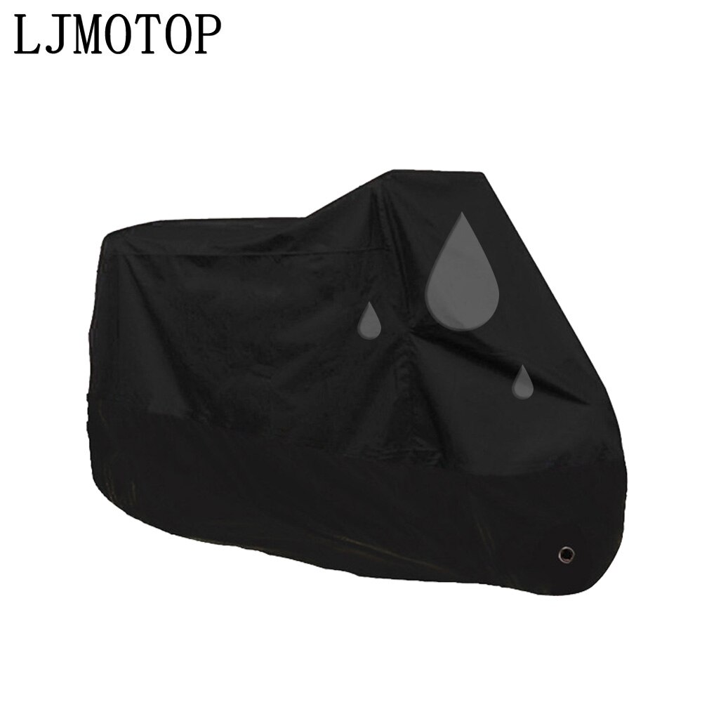 Motorradabdeckung XXXL 180T – Wasserdicht, UV-beständig & Mit Saum Für Perfekten Sitz (295x110x140 Cm)