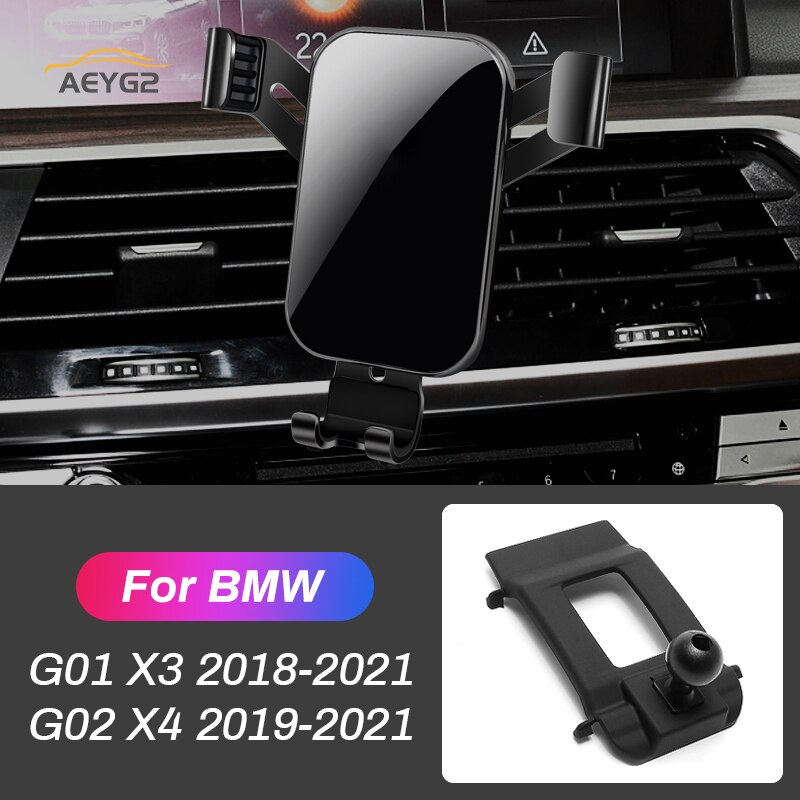 Auto mobiele telefoonhouder voor bmw  g01 x3 g02 x3 auto ventilatierooster montage speciale navigatiestandaard gps zwaartekrachtbeugel