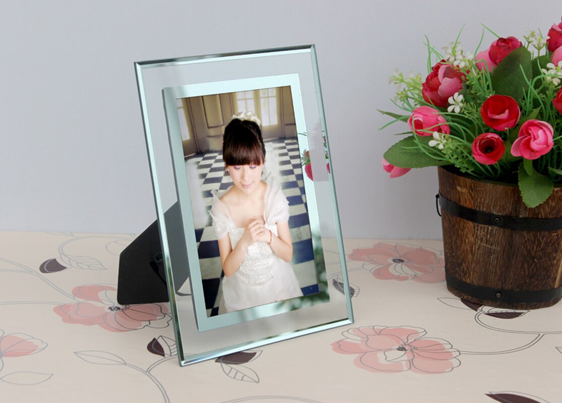 Simple Crystal Photo Frame Set Table Glass Modern Minimalist Children's Picture Frame Box Wall Decor Desk Decor 3DHKy03