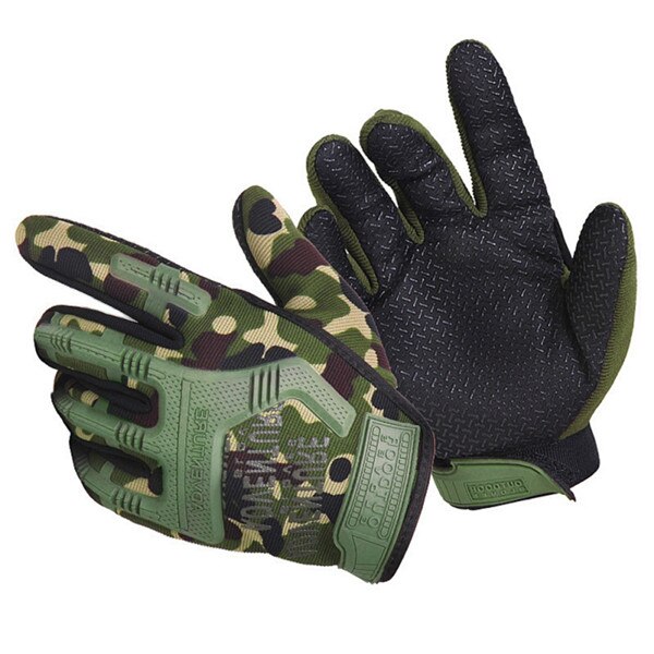 Helfinger cykelhandsker sport anti-skrid gel pad motorcykel mtb landevej cykel cykel vinter camouflage army handsker