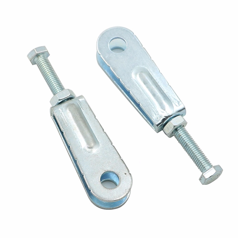 Pair Chain Puller Tensioner Adjuster rear carrier For Yamaha Raptor 350 2005 Warrior/Banshee 350 Blaster 200 Grizzly 125