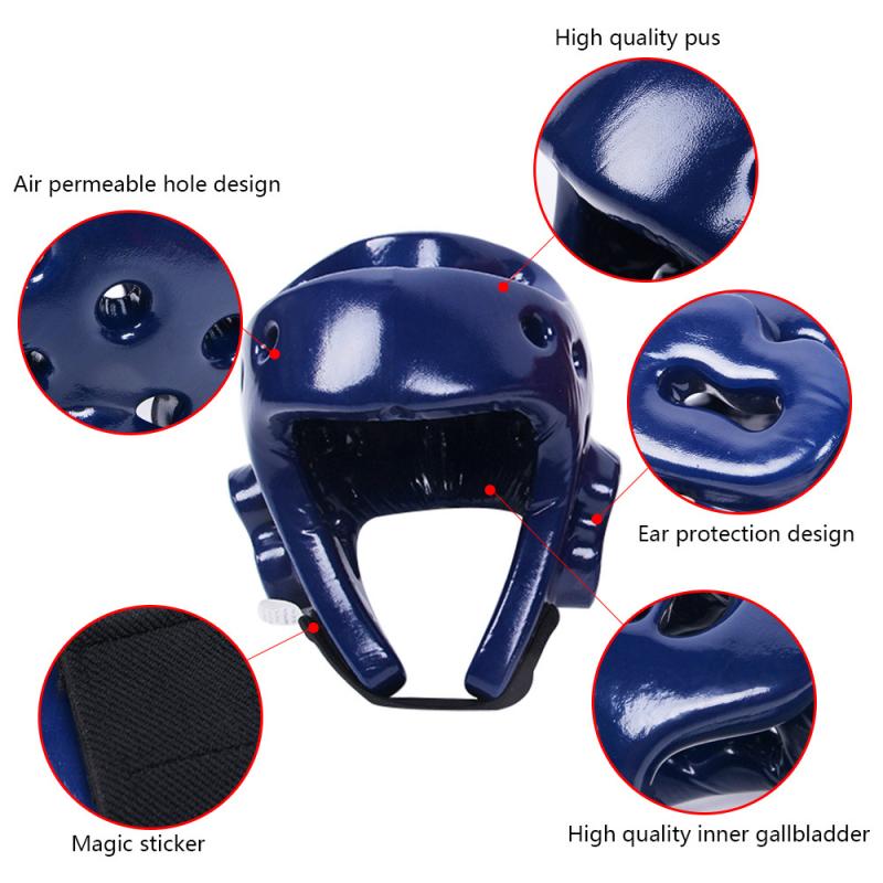 Taekwondo Kickboksen Helm Karate Kickboxing Sanda Masker Mma Boksen Kickboksen Hoofdbeschermer Protector Helm Lage Verkoop