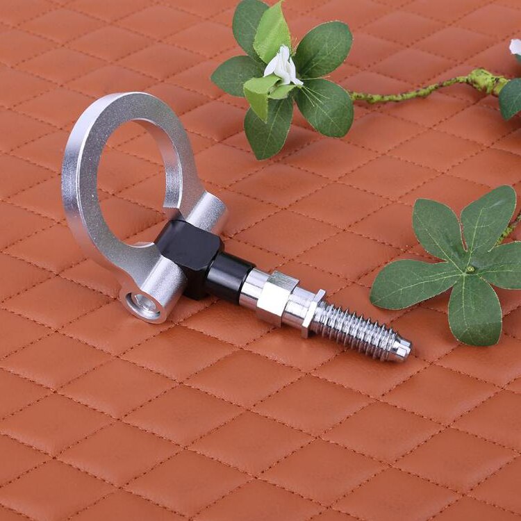 Hak przyczepy nadaje się robić BMW E46 E81 E30 E36 E90 E91 hak holowniczy uniwersalny aluminiowy hak przyczepy uniwersalny przyczepy bar: Srebrny