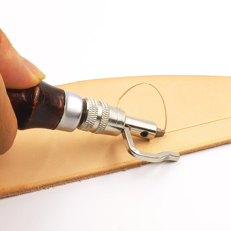 Adjustable Grooving Device Leather Tool For Processing the Edges of the Skin Leather Craft Stitching Hammer Fold Leather Craft