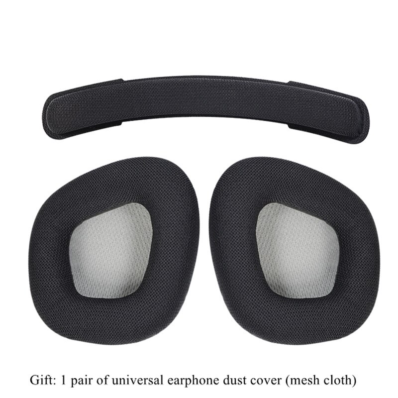 Coussinets d&#39;oreille de remplacement, en mousse, pour Corsair Void PRO RGB 7.1, pour casque de jeu: Black And Grey 1 Set