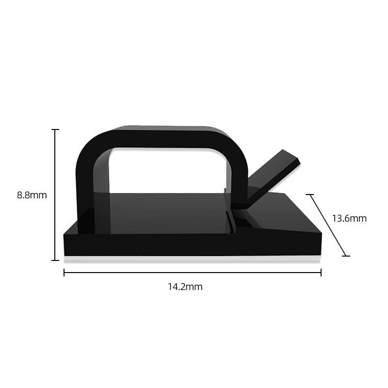 10Pcs Zelfklevende Wire Tie Cable Clamp Cable Organizer Clips Houder Voor Auto Dash Camera Gps Hoofdtelefoon Tafel bureau Opslag Tidy