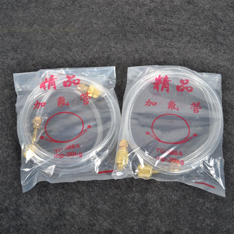 transparent refrigerant charging PVC hose Air conditioning pipe metric to inch joint double metric double inch joint
