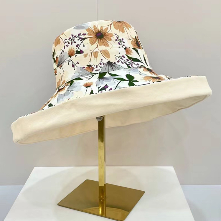 Cappello da pescatore giapponese nuova visiera parasole Doppio viso estiva da donna cappello con visiera uv cappello da spiaggia visiera a tesa larga: 4