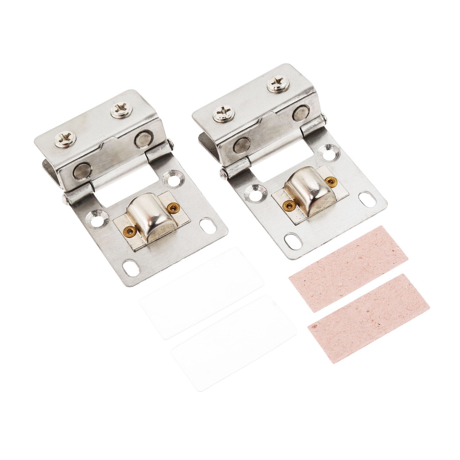Pince pour charnière de porte en verre, 2 pièces, en acier inoxydable, pour charnière de meuble en verre épais de 5 à 8mm