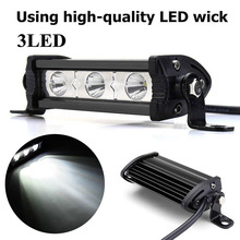 Auto styling 4 ''9 W 3LED Verlichting Bar 12 V DRL LED Auto Verlichting Bar Spotlight Runnig verlichting Voor Offroad ATV SUV 4WD