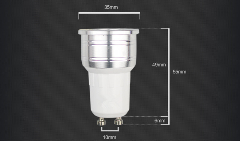 LED mini GU10 MR11 3W 35mm Scheinwerfer GU5.3 Birne Lampe ersetzen halogen lampe AC85-265V RGB Hause lichter