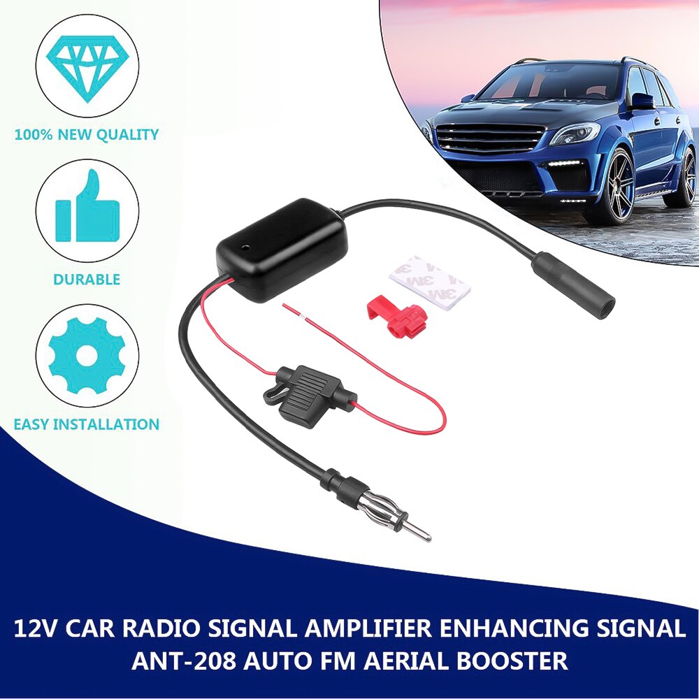 Universal 12v auto bilradio fm antenne signalforst – Grandado