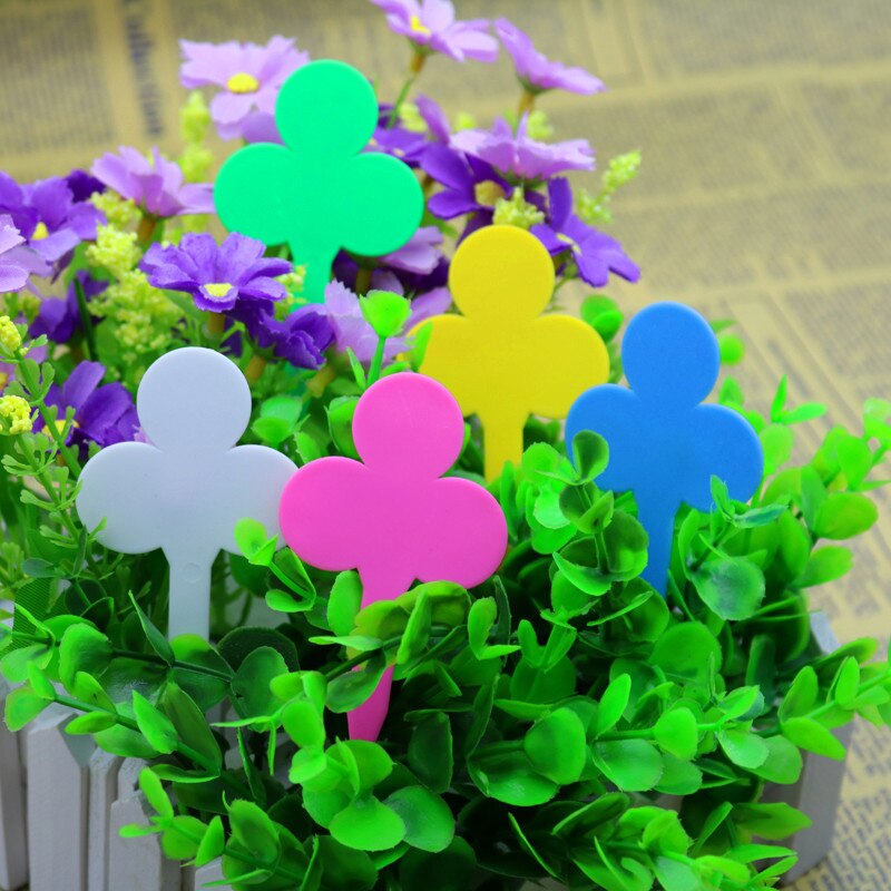 15 Goedkope Plastic Pruim-Vormige Decoratieve Etiketten En Stickers Van Bloemen En Sierplanten Logo Tag Card