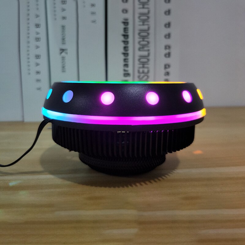 Aluminum 3 Pin CPU Cooler Radiator RGB Heat Sink Silent PC CPU Cooling Cooler Heatsink Fan Effective For Computer