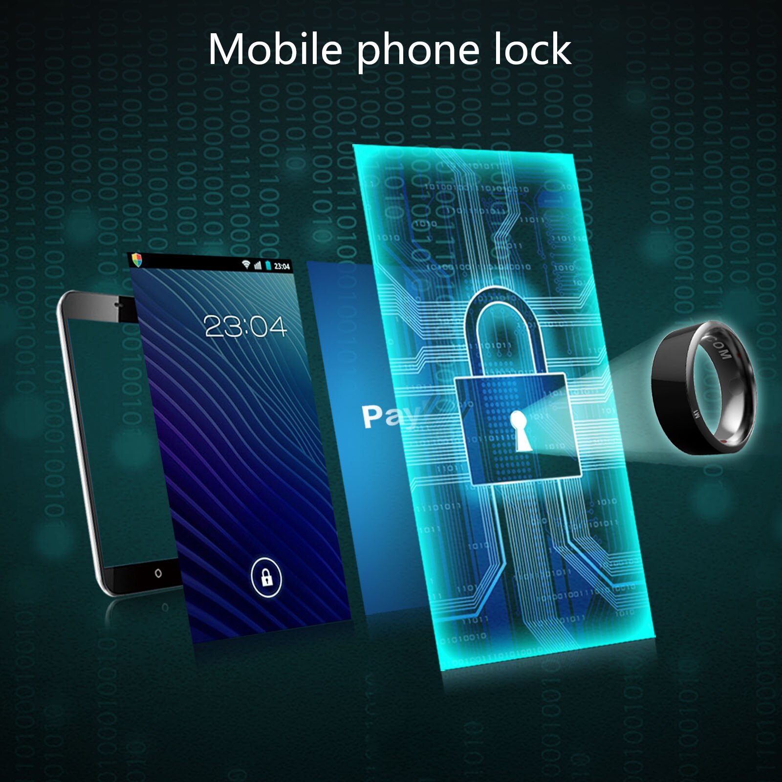 Jakcom  r3 smart ring best med rfid dør nfc 215 em12 nextion 7 960 mhz id-brikken ring 13 56 mhz piscicultura ladning
